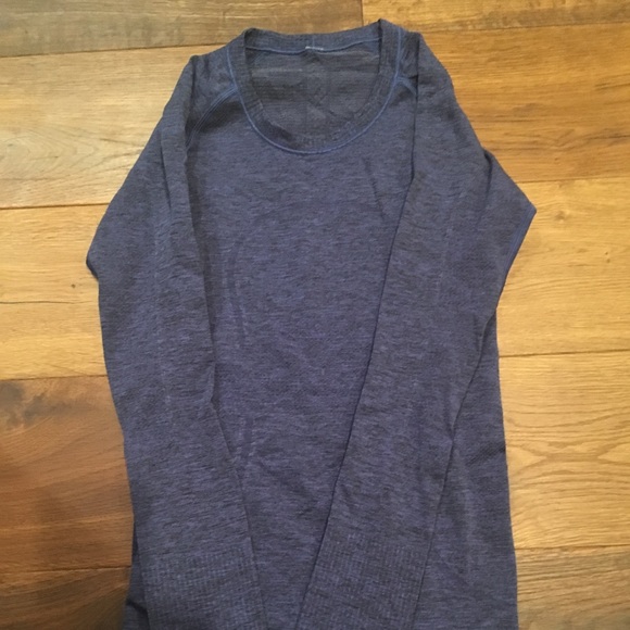 lululemon athletica Tops - Swiftly long sleeve heathered blue
